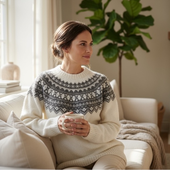 NWT ICEWEAR FRÓÐNÝ Long Wool Sweater Dress - Picture 5 of 6